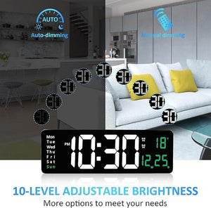 Digital LED Wall Clock | ساعة حائط رقمية LED